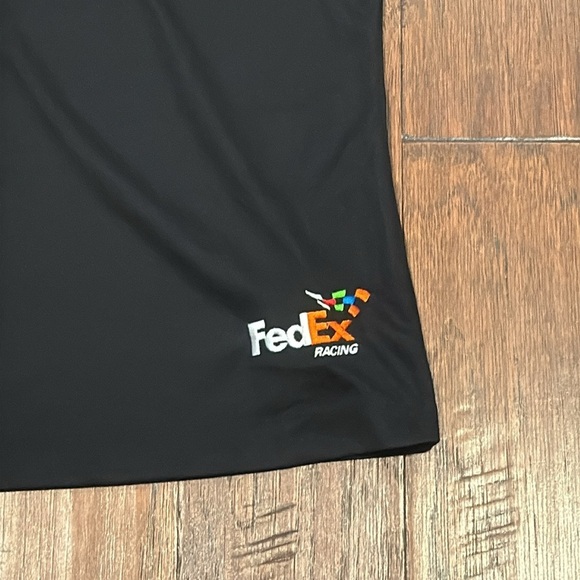 Large FEDEX RACING Nike Golf Black Dri-FIT Polo - Picture 3 of 8